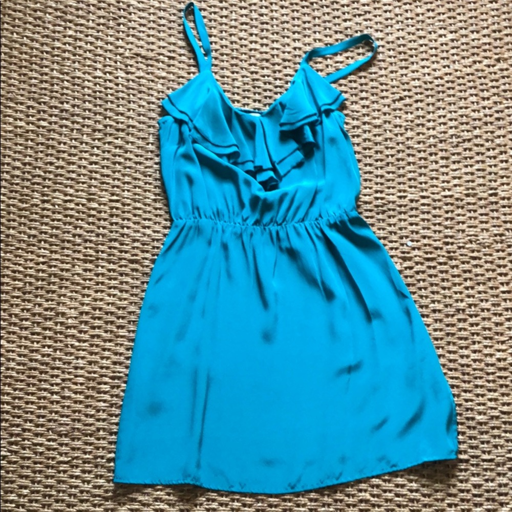 Amanda Uprichard Silk Ruffle Dress